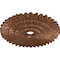 Ekena Millwork Eryn Ceiling Medallion (Fits Canopies up to 4"), 24 3/4"OD x 3 1/4"ID x 1 7/8"P, Polished Copper CM24ENPOS - alternate 3